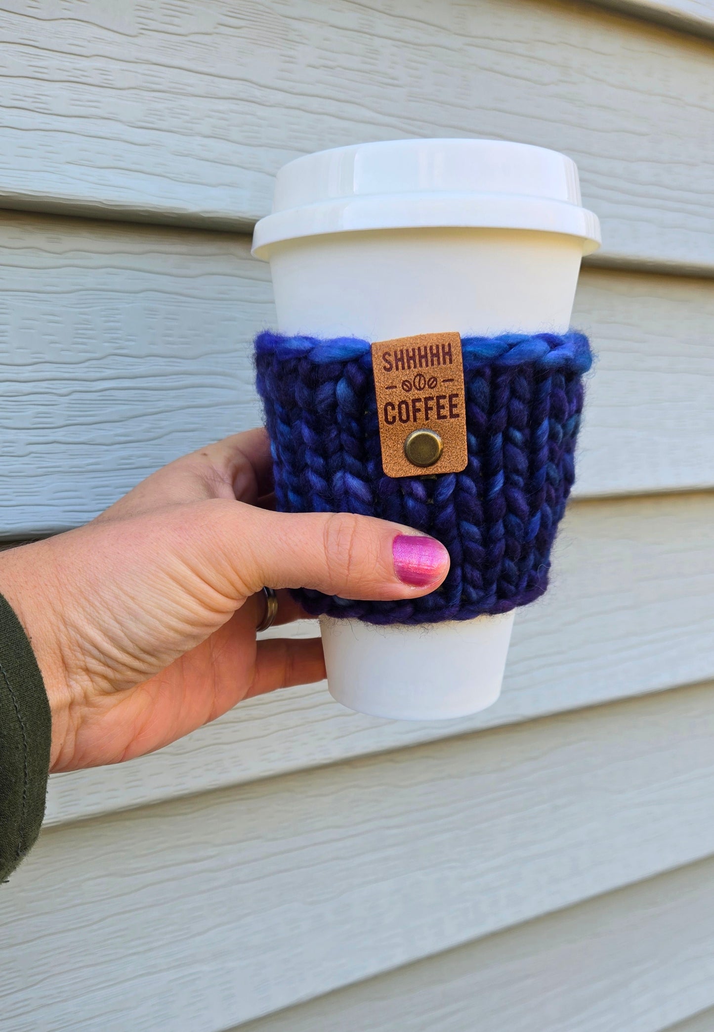 Coffee Cup Sleeve/Cozy - Blue