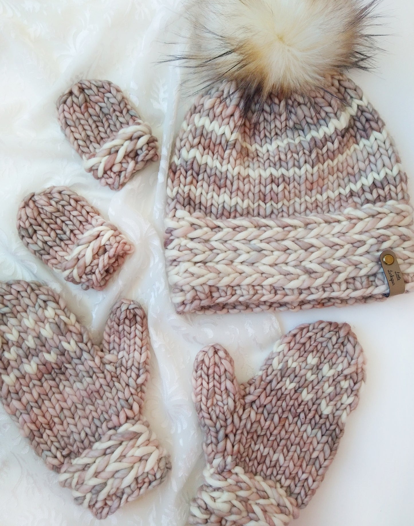Banded Braids Mittens Pattern