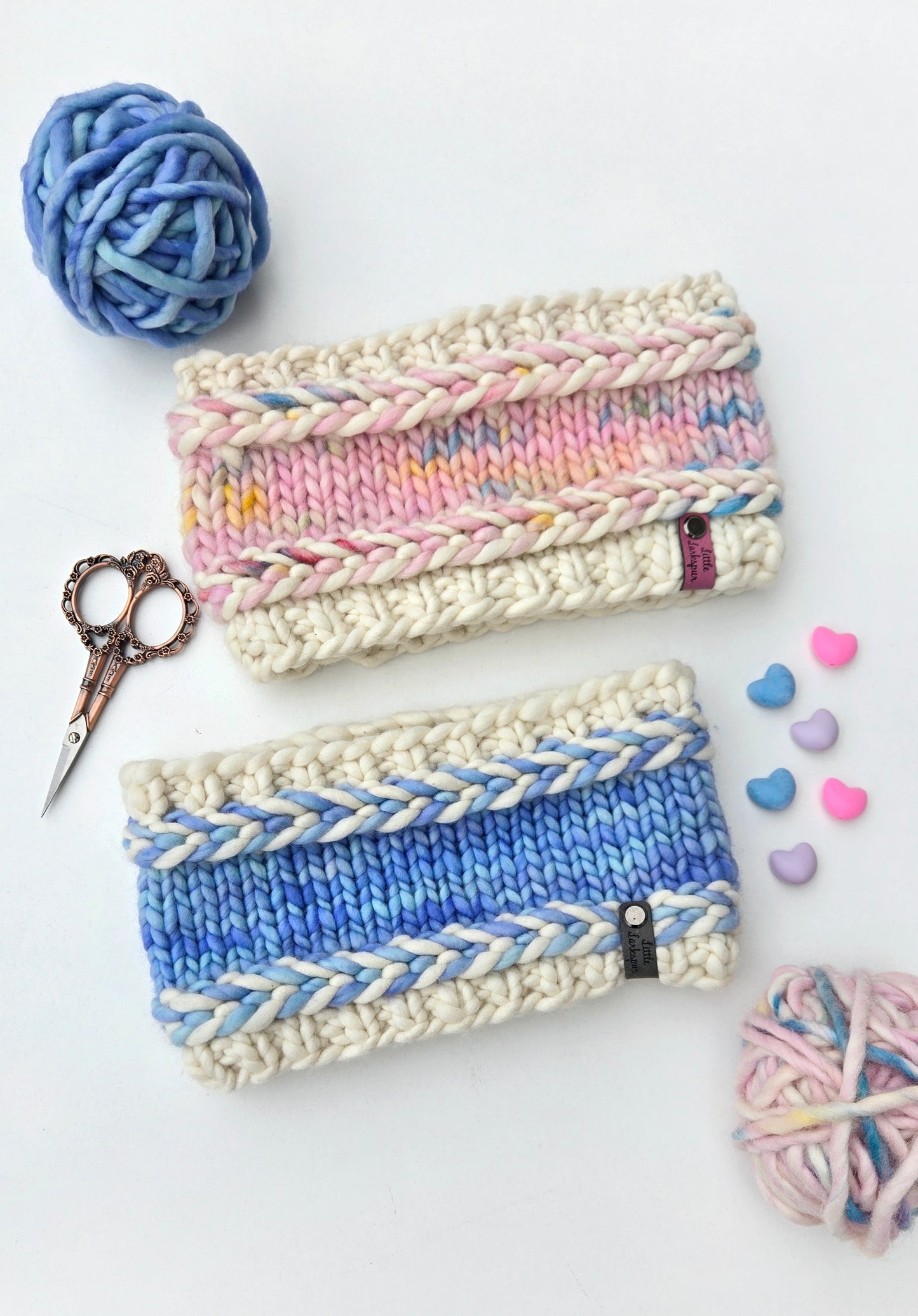 Merino Wool Adult Headband - Candy Pink