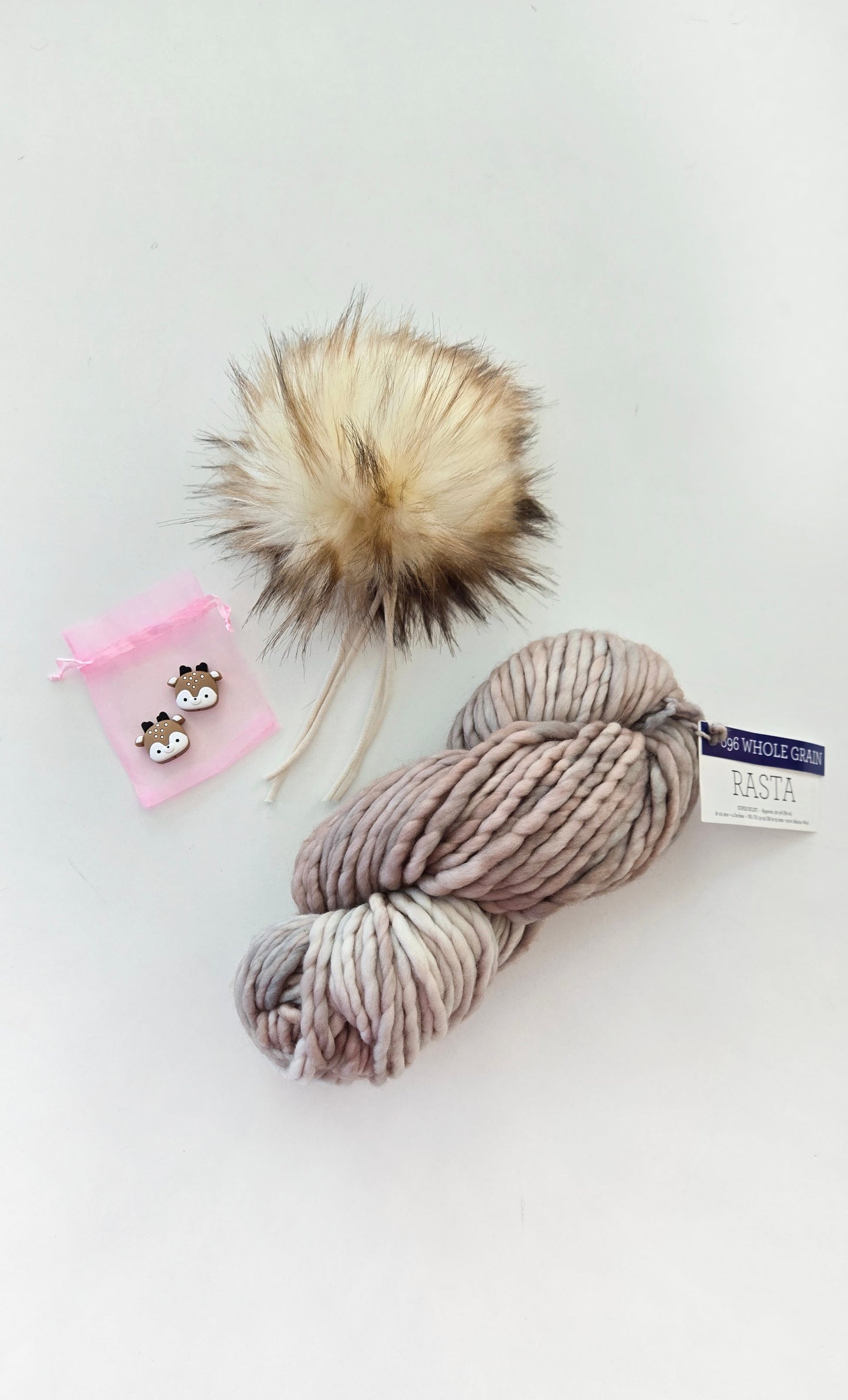 RASTA Yarn + Pom Kit: Whole Grain