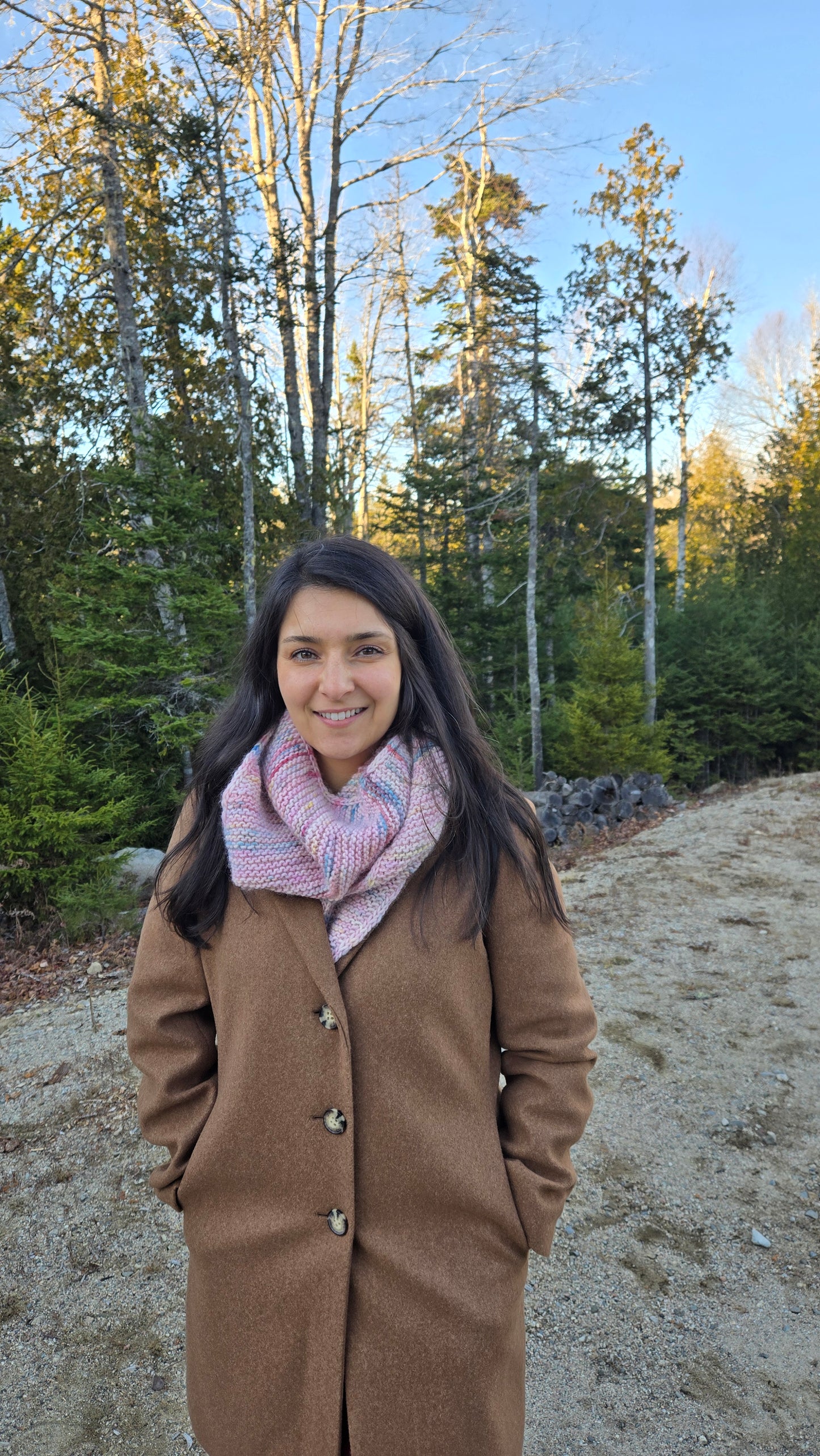 Hand Knit Scarf, Shawl