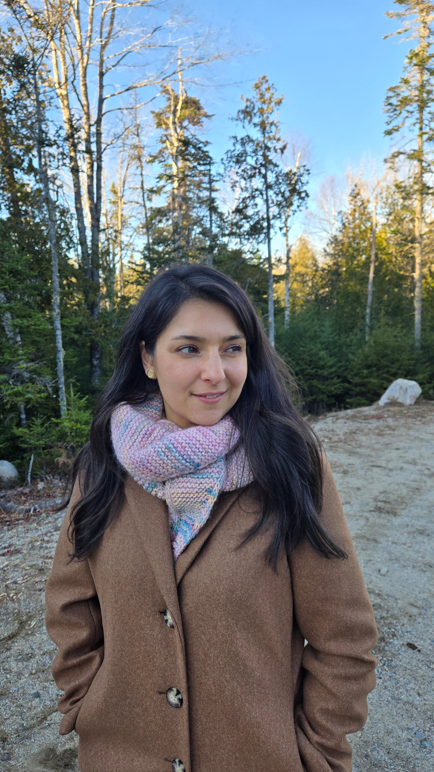 Hand Knit Scarf, Shawl