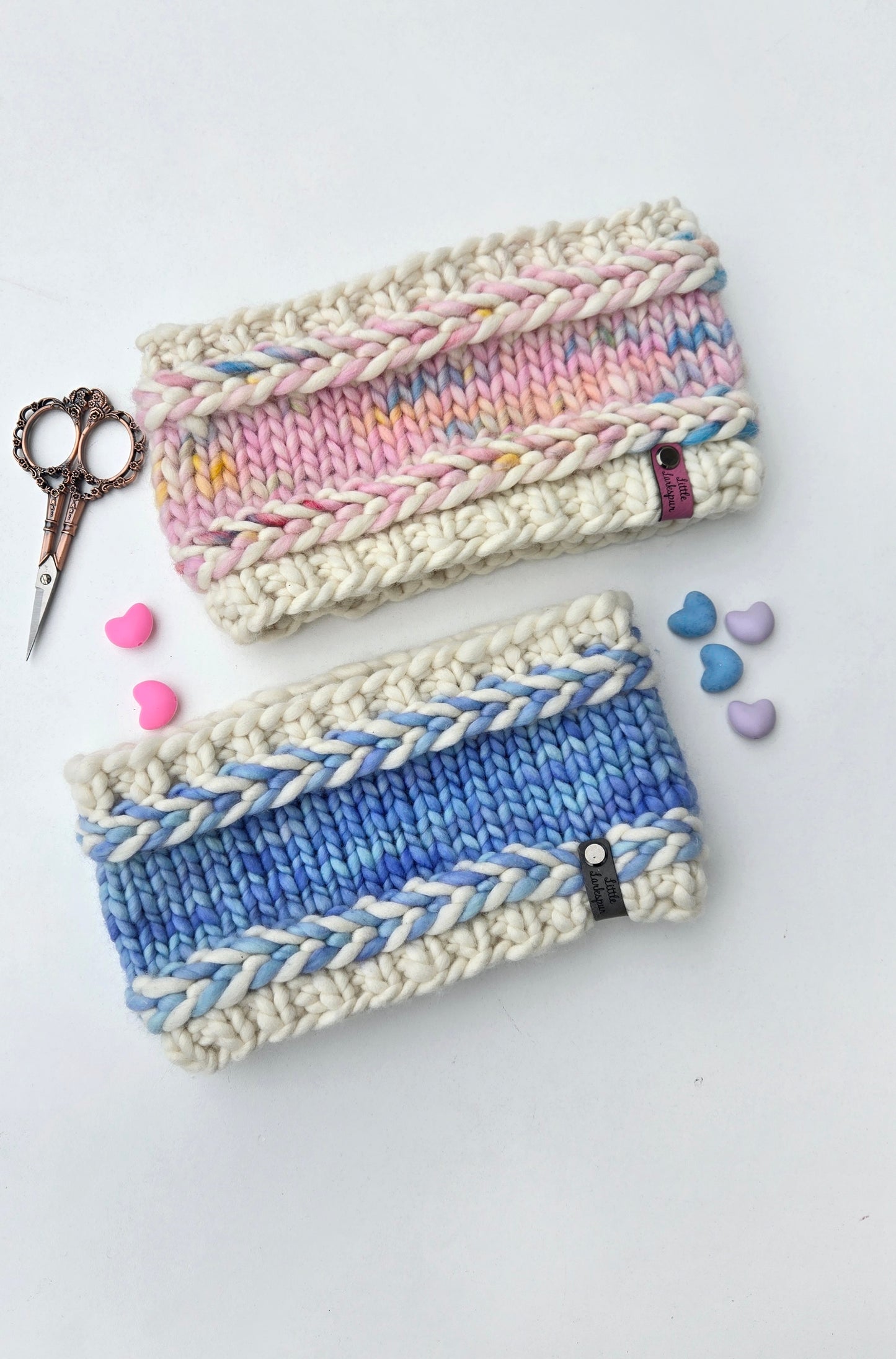 Merino Wool Adult Headband - Turquoise Aquamarine