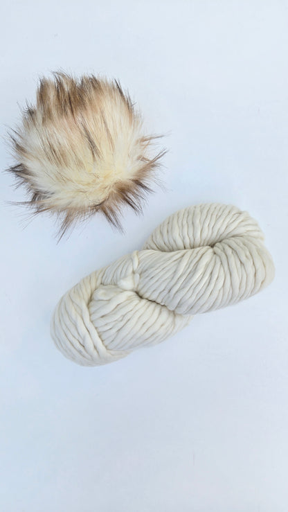 RASTA Yarn + Pom Kit: Natural