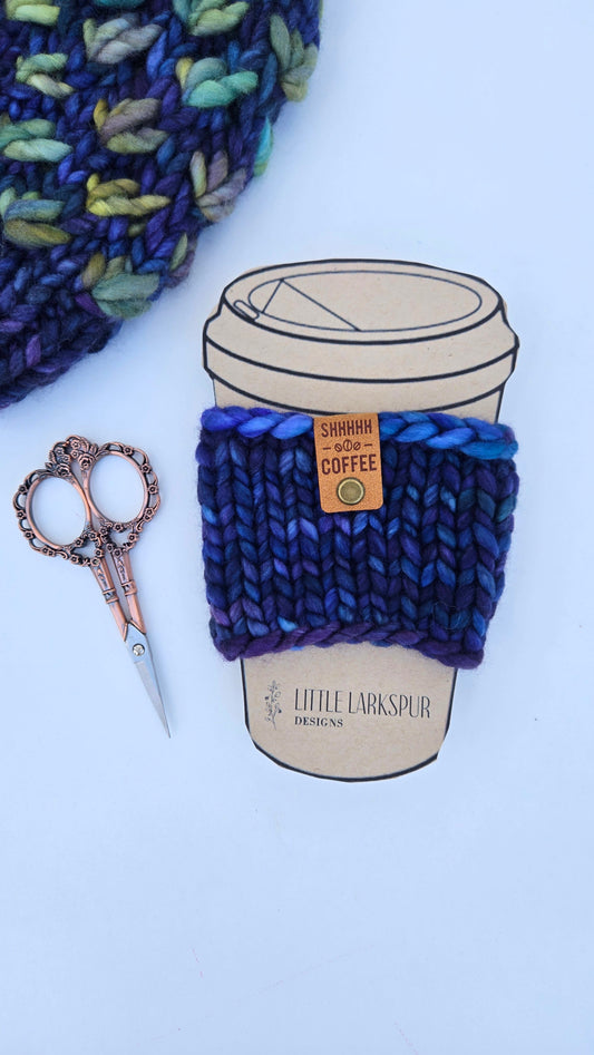 Coffee Cup Sleeve/Cozy - Blue