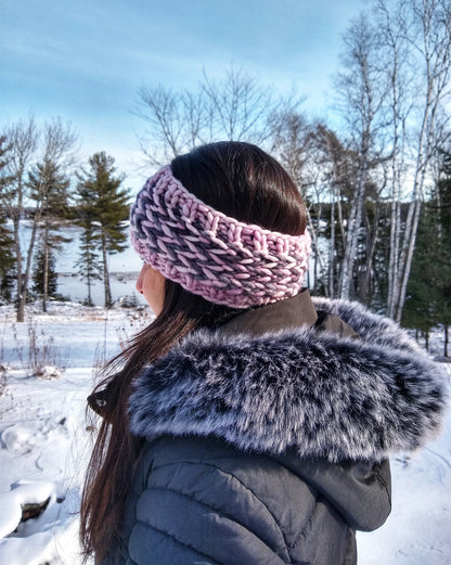 Banded Braids Headband and Cup Cozy Pattern