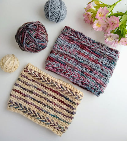 Banded Braids Cowl Pattern
