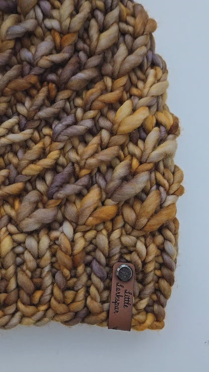 Luxury Adult Merino Wool Hand Knit Hat