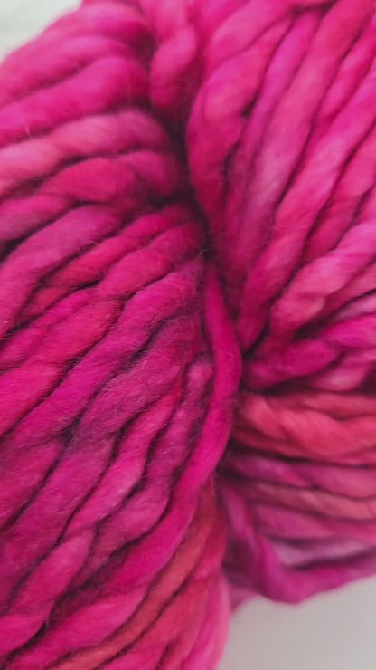 Valentine's Yarn + Pom Kit 🩷:  Rasta in English Rose