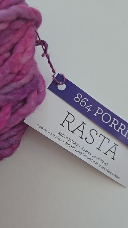 Valentine's Yarn + Pom Kit 🩷:  Blush Pink Pom + Porrinho Rasta