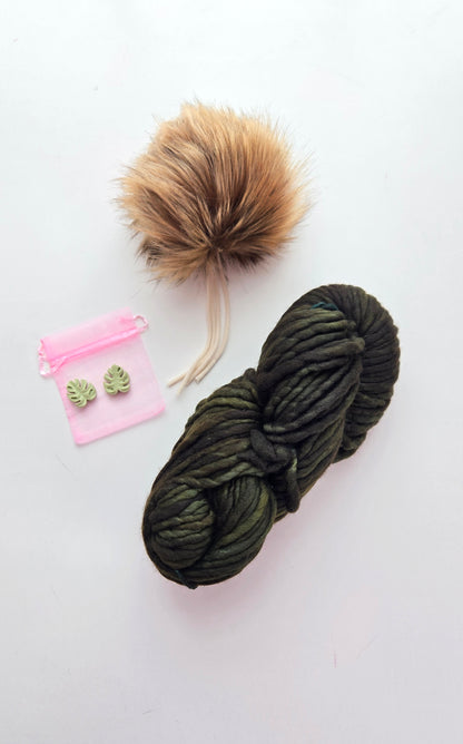 RASTA Yarn + Pom Kit: Olive