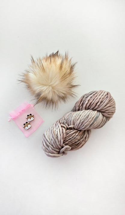 RASTA Yarn + Pom Kit: Whole Grain