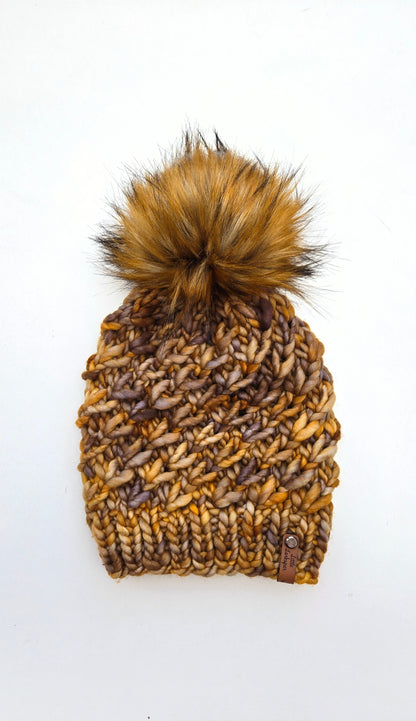 Luxury Adult Merino Wool Hand Knit Hat