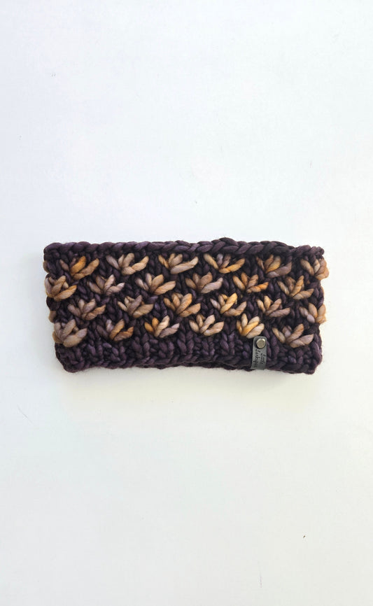 Merino Wool Adult Headband Lotus Flower Headband