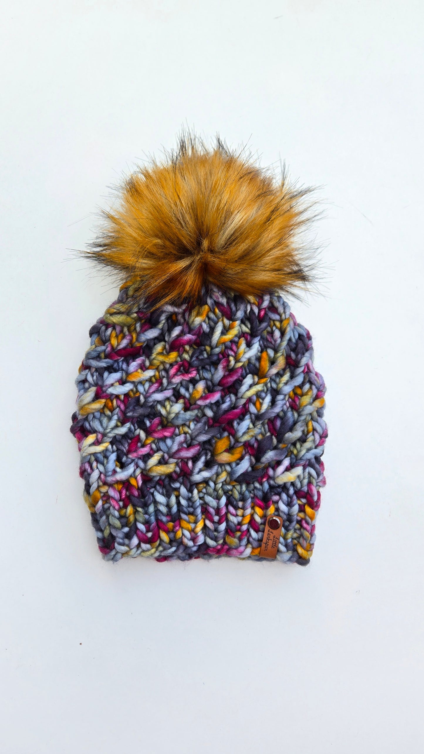 Luxury Adult Merino Wool Hand Knit Hat - Tundra