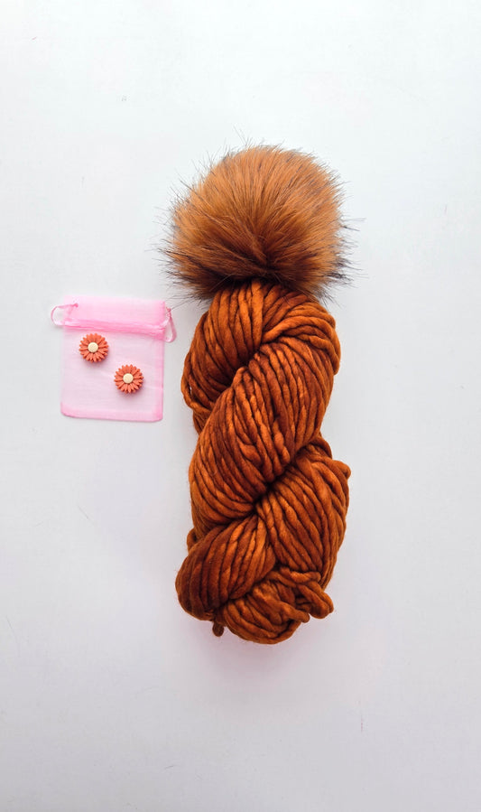 RASTA Yarn + Pom Kit: Caramel