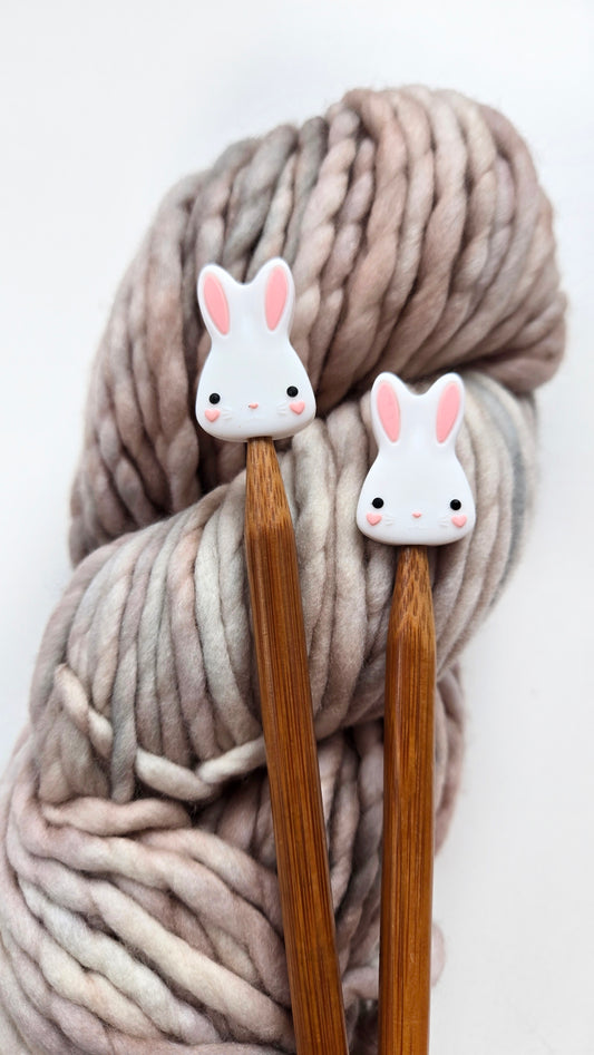 Bunny Knitting Needle Stitch Stoppers