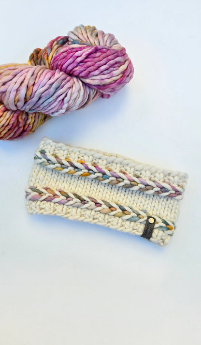 Merino Wool Adult Headband - Cream + Pastels