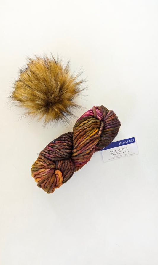 RASTA Yarn + Pom Kit: Piedras