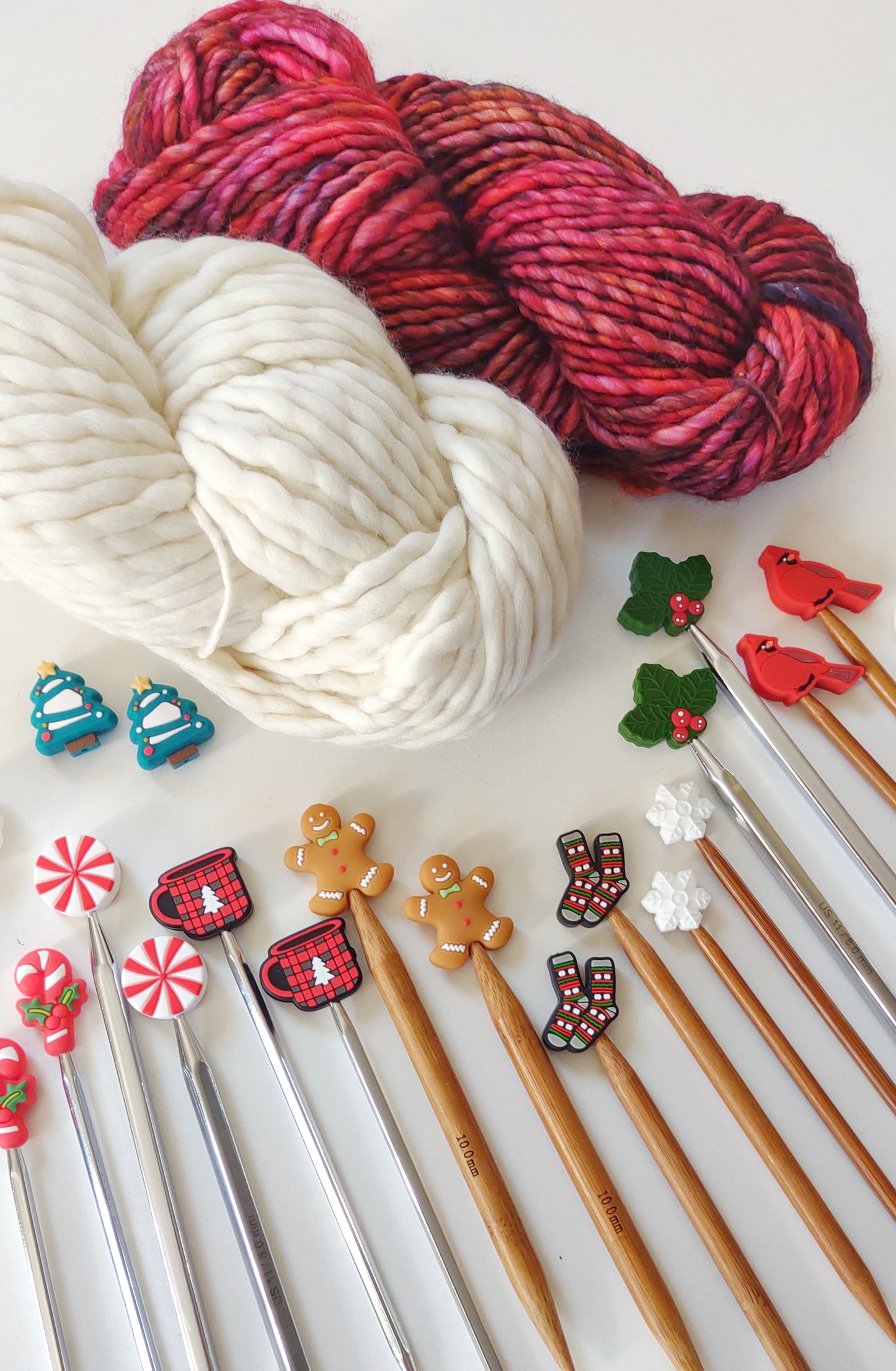 Gingerbread People Knitting Needle Stitch Stoppers