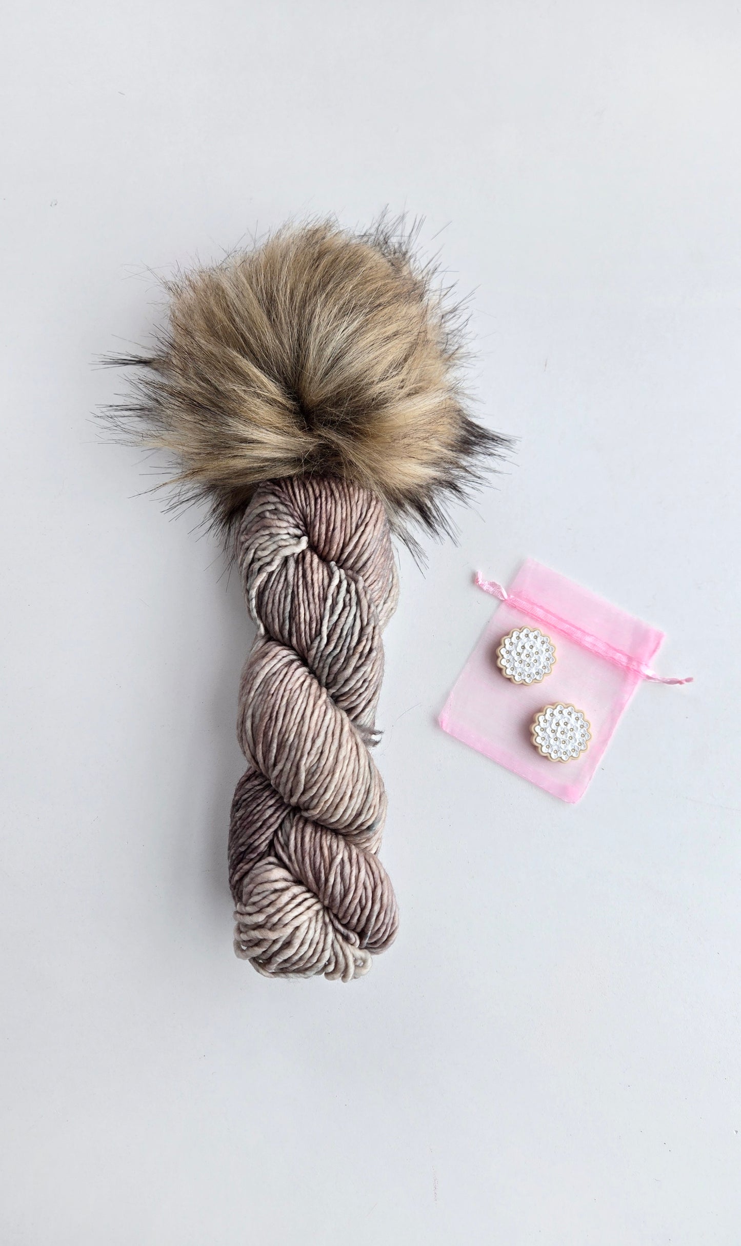 MECHA Yarn + Pom Kit: Whole Grain