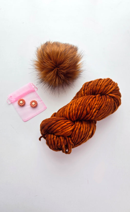 RASTA Yarn + Pom Kit: Caramel