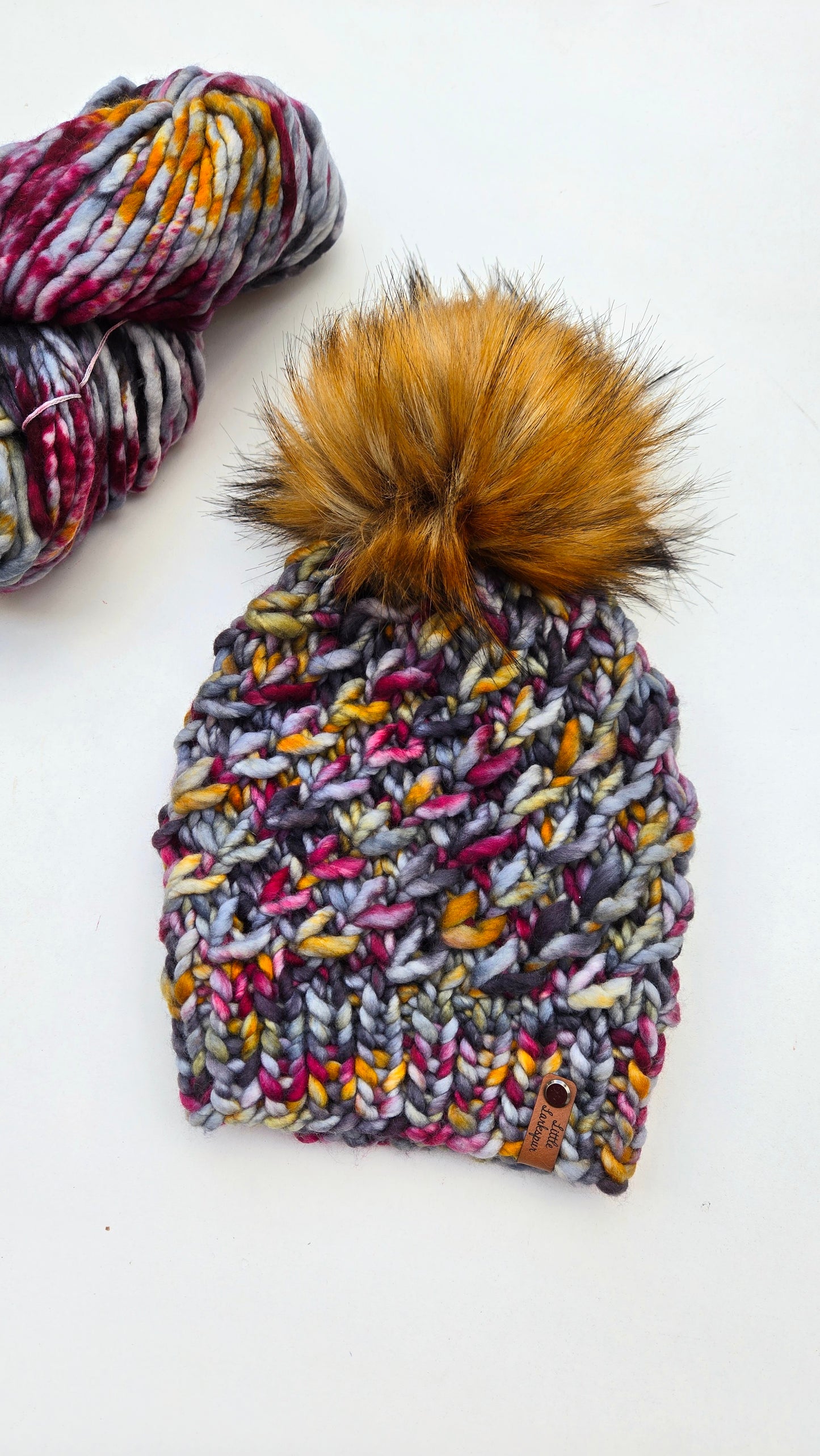 Luxury Adult Merino Wool Hand Knit Hat - Tundra