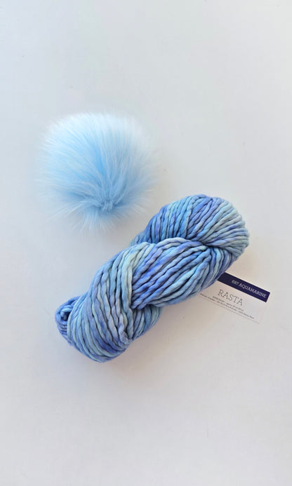 RASTA Yarn + Pom Kit: Aquamarine