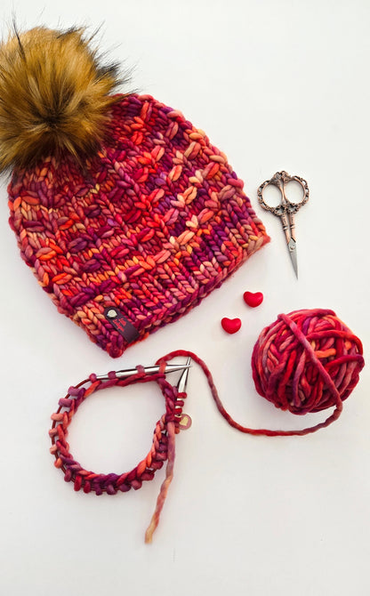 Luxury Adult Merino Wool Hand Knit Hat