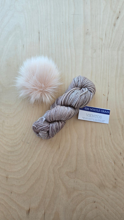 VIENTOS Yarn + Pom Kit: Whole Grain