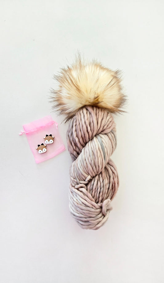 RASTA Yarn + Pom Kit: Whole Grain