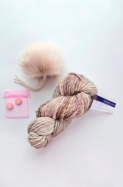 RASTA Yarn + Pom Kit: Whole Grain