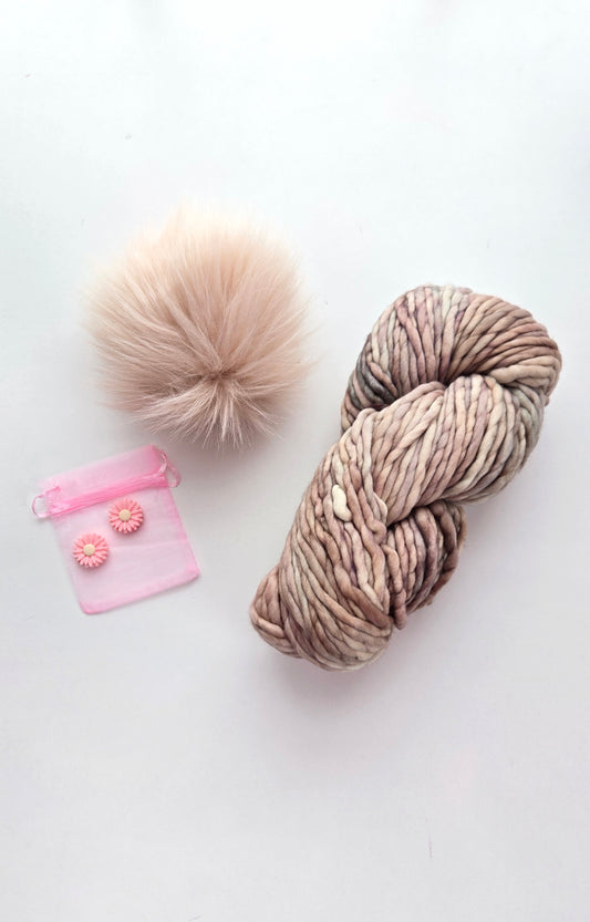 RASTA Yarn + Pom Kit: Whole Grain