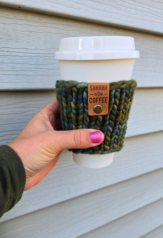 Coffee Cup Sleeve/Cozy - Green