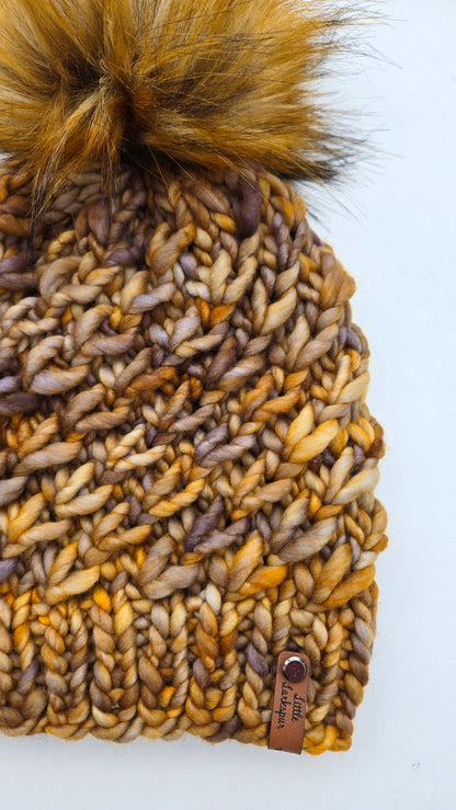 Luxury Adult Merino Wool Hand Knit Hat