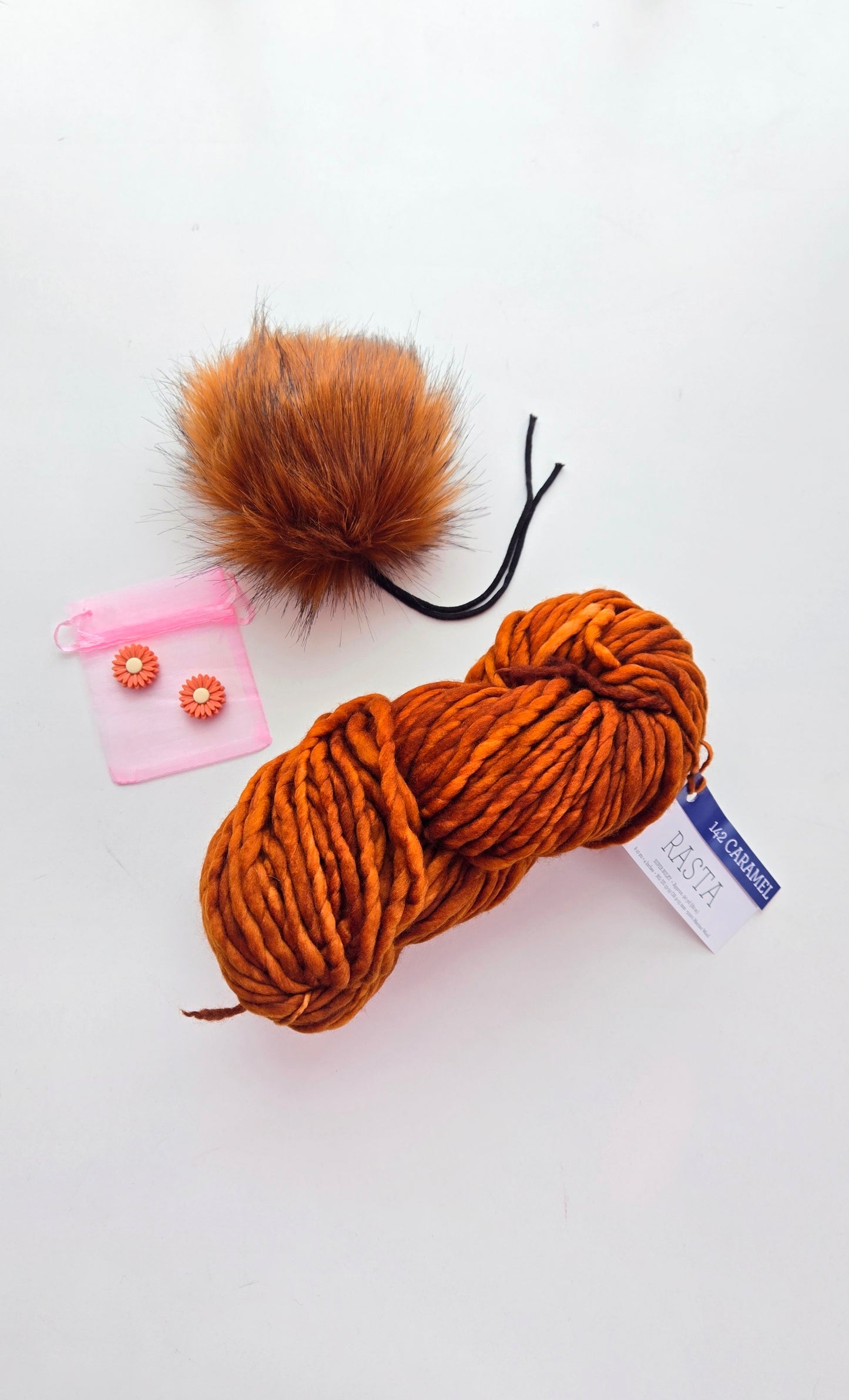 RASTA Yarn + Pom Kit: Caramel