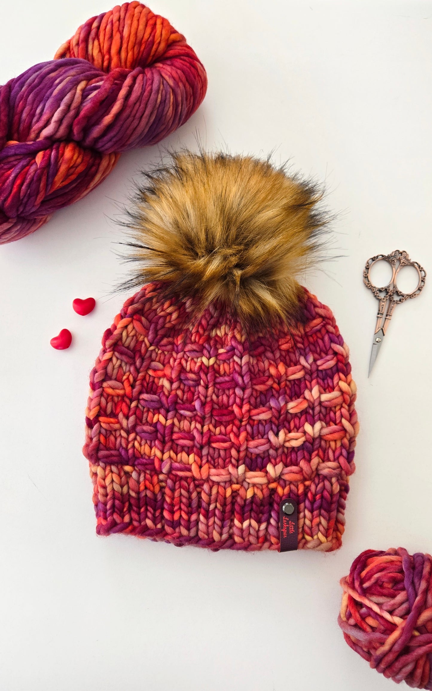 Luxury Adult Merino Wool Hand Knit Hat