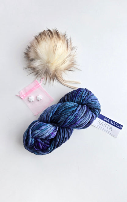 RASTA Yarn + Pom Kit: Azules
