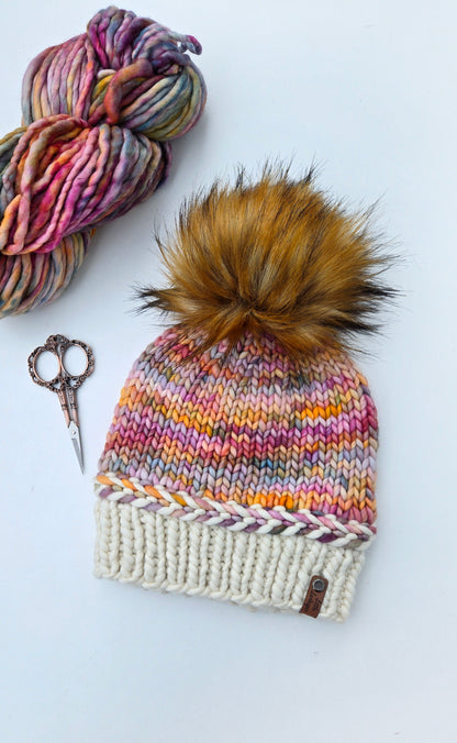 Luxury Merino Wool Adult Hand Knit Hat