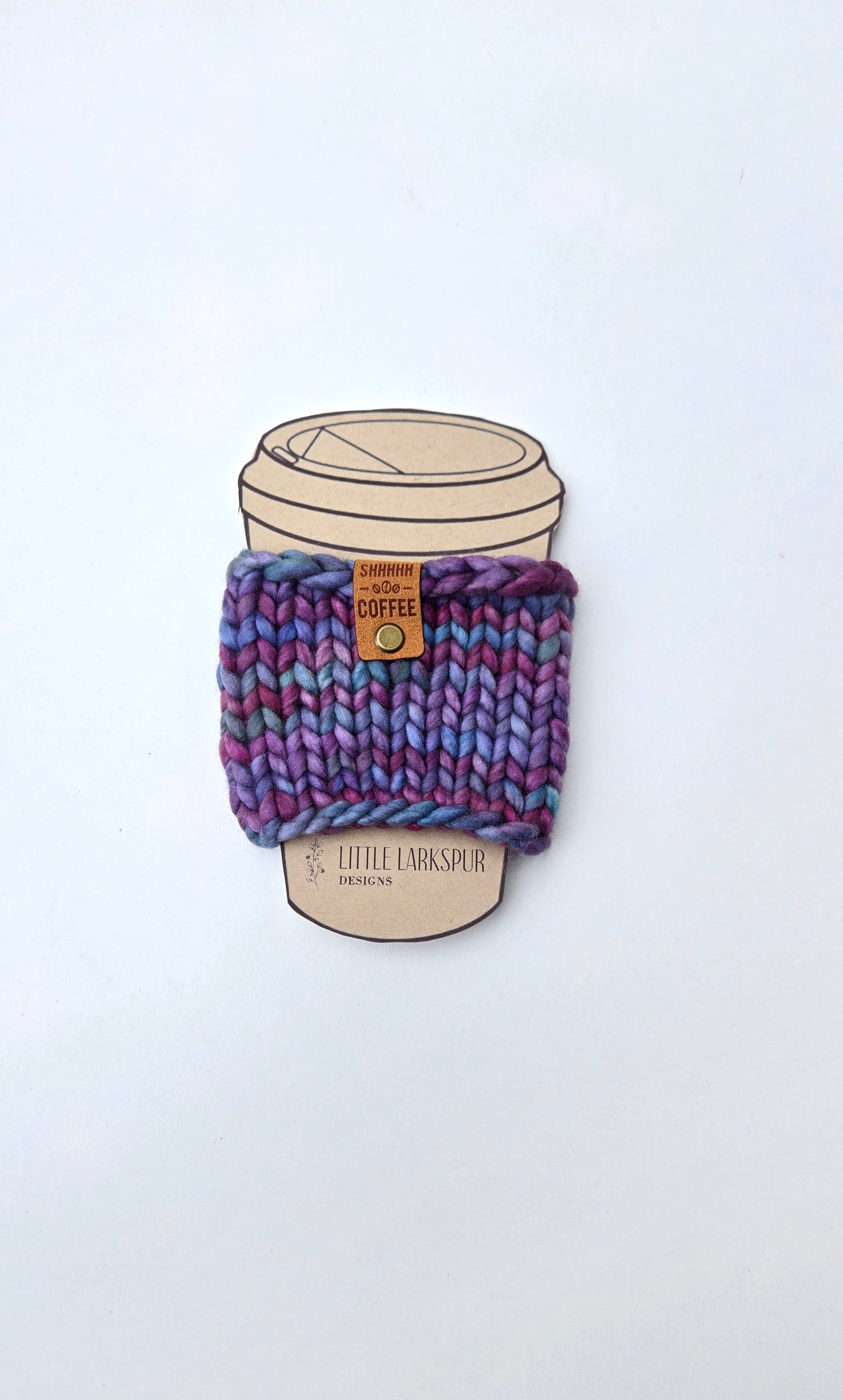 Coffee Cup Sleeve/Cozy - Purple + Blues