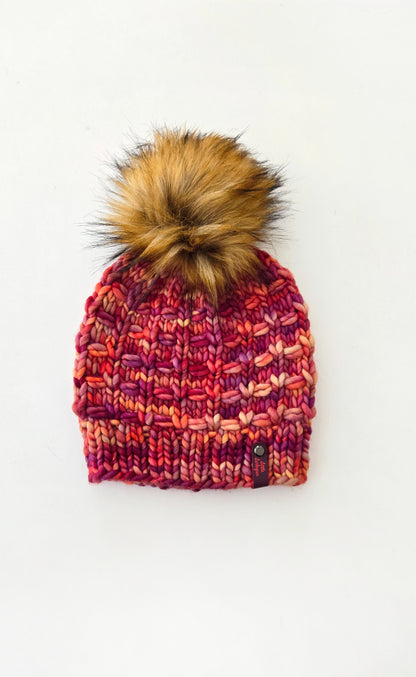 Luxury Adult Merino Wool Hand Knit Hat