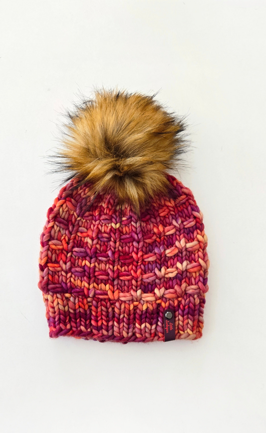 Luxury Adult Merino Wool Hand Knit Hat