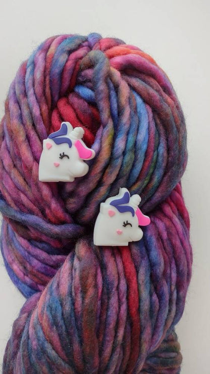 Unicorn Knitting Needle Stitch Stoppers. Needle Protectors. Knitting Needle Stoppers. Knitting Notions, Accessories, Supplies, Tools.