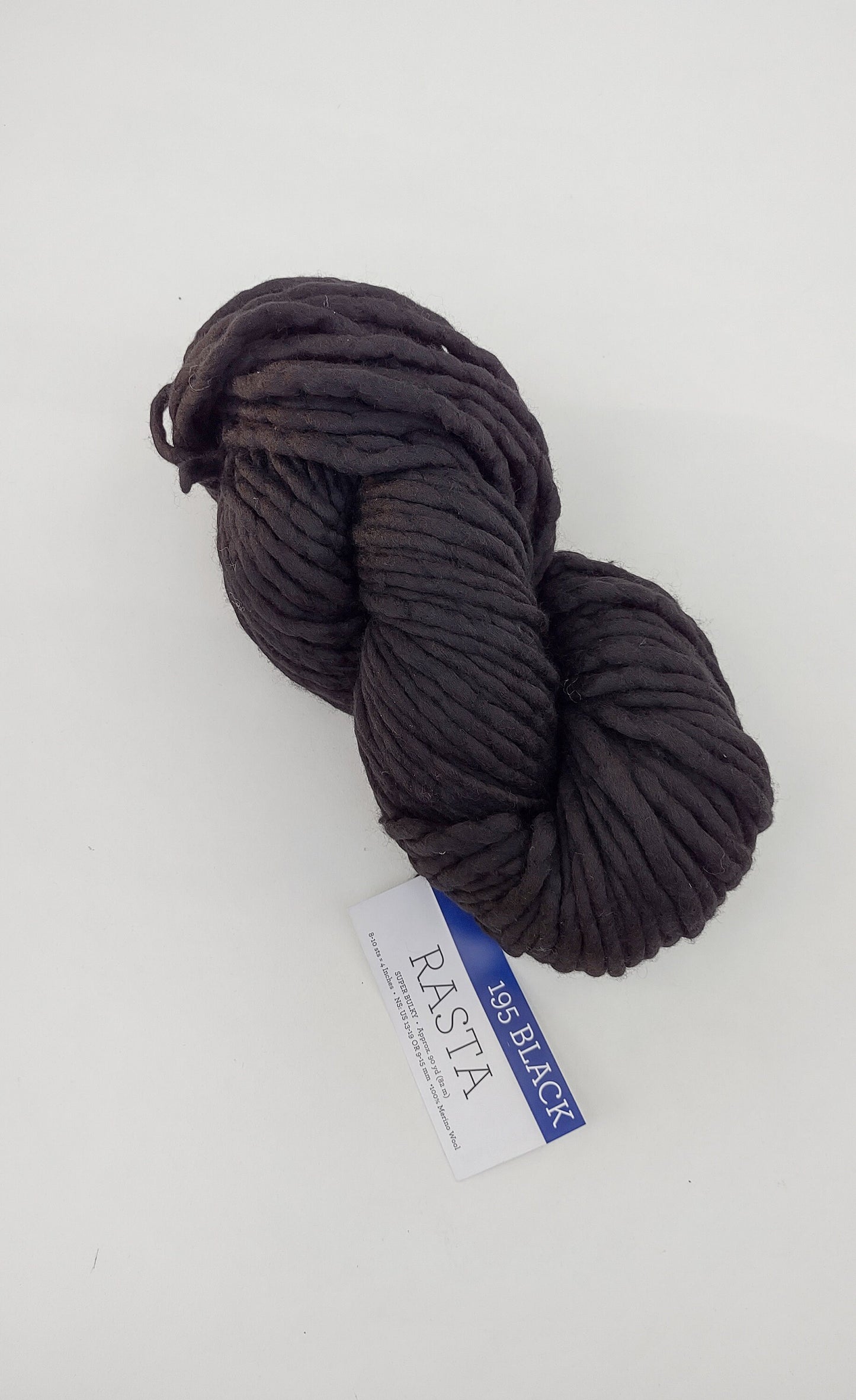 Malabrigo Rasta Yarn 1 skein of Black. Knitting Kit. Soft Merino Wool Kit. Pattern NOT included. Variegated yarn for knitting or crochet