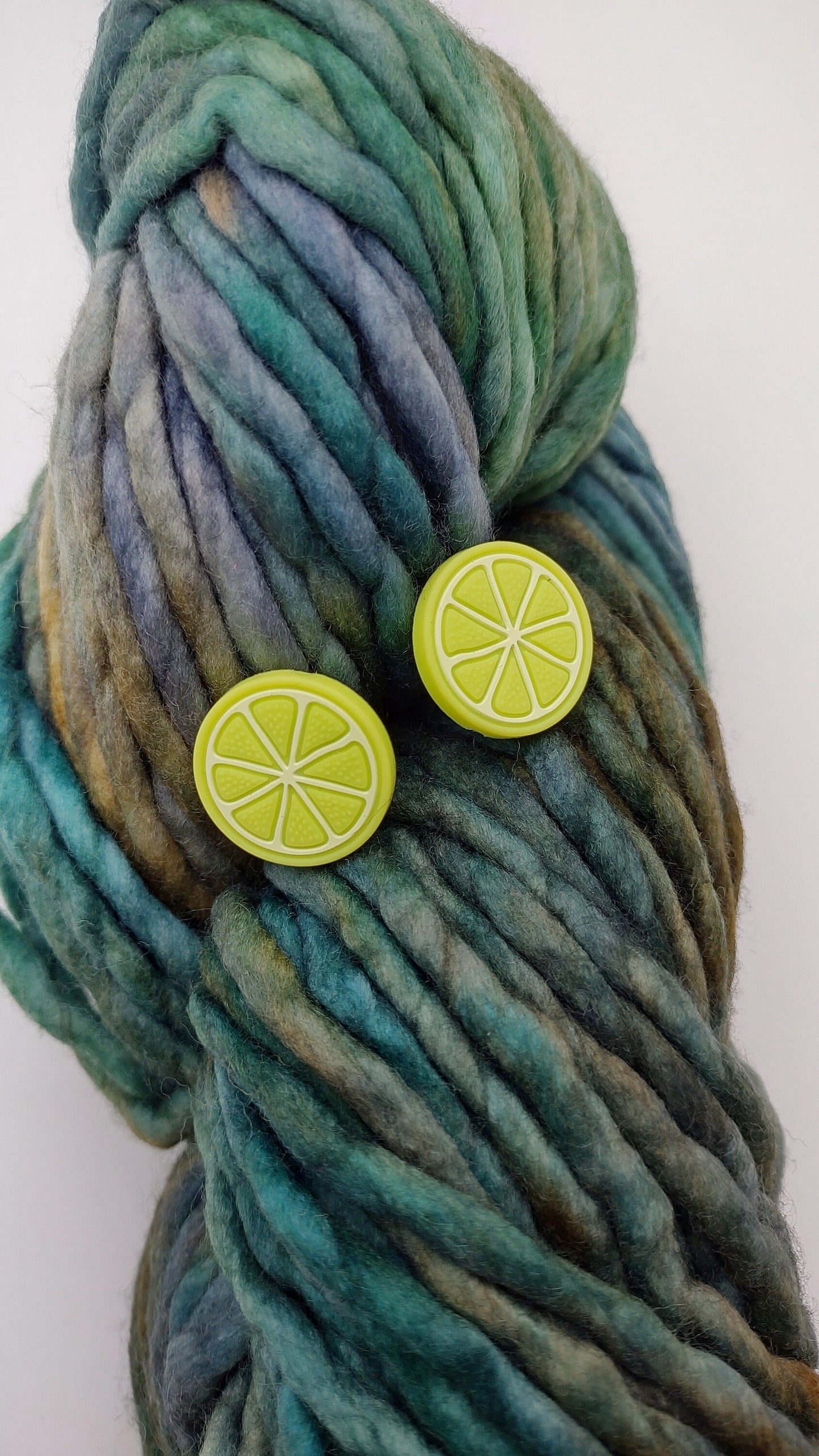 Lime Knitting Needle Stitch Stoppers. Needle Protectors. Knitting Needle Stoppers. Knitting Notions, Accessories, Supplies, Tools.